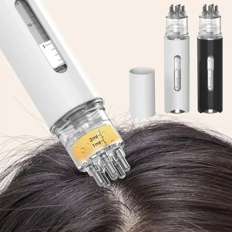 Portable Scalp Applicator & Mini Massager Comb – Essential Oil Liquid Dispenser for Hair Loss & Scalp Care