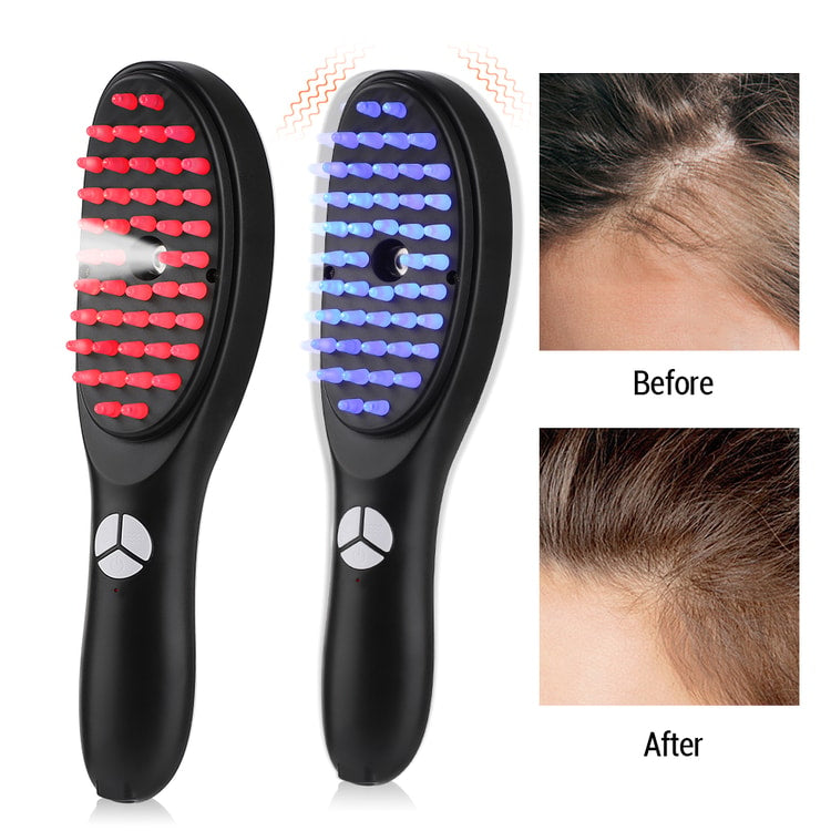 Electric Scalp Massager Brush with Vibration, Spray Applicator Comb for Hair Care Routine