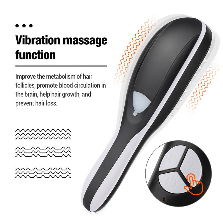 Electric Scalp Massager Brush with Vibration, Spray Applicator Comb for Hair Care Routine