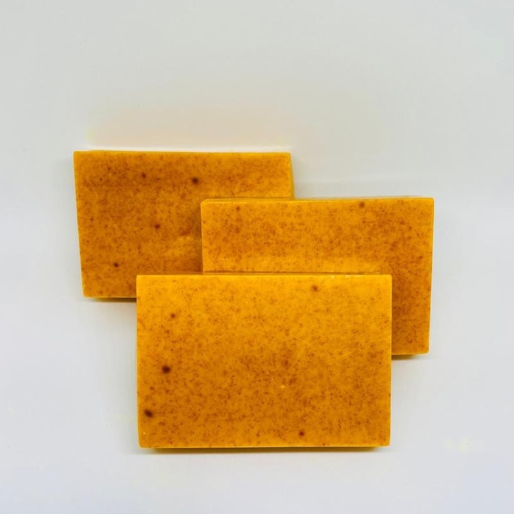 Turmeric Lemon Kojic Acid Handmade Soap for Glowing Skin Facial Body Care