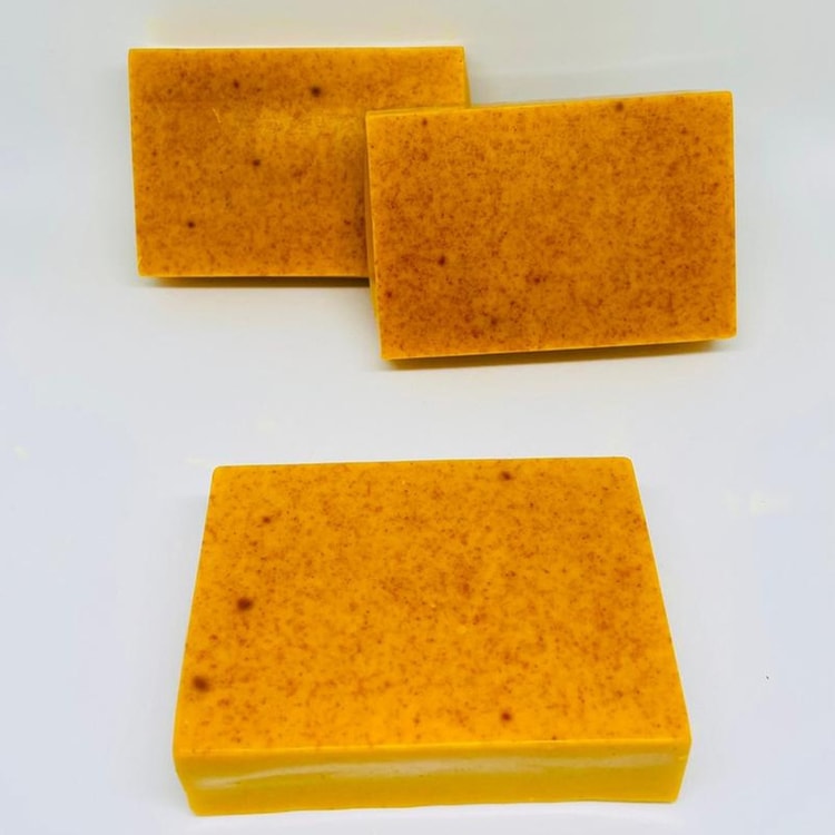 Turmeric Lemon Kojic Acid Handmade Soap for Glowing Skin Facial Body Care