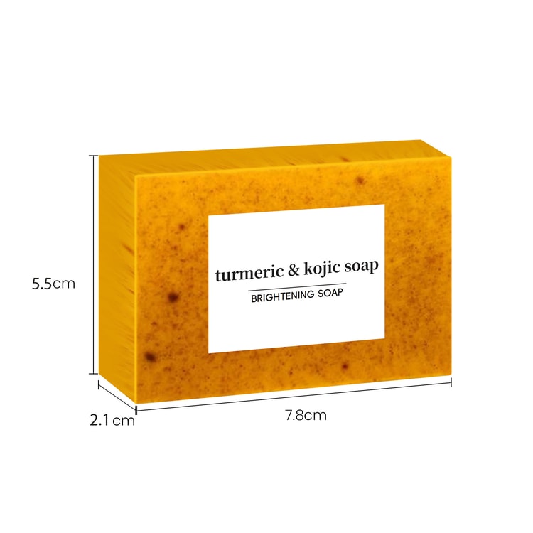 Turmeric Lemon Kojic Acid Handmade Soap for Glowing Skin Facial Body Care