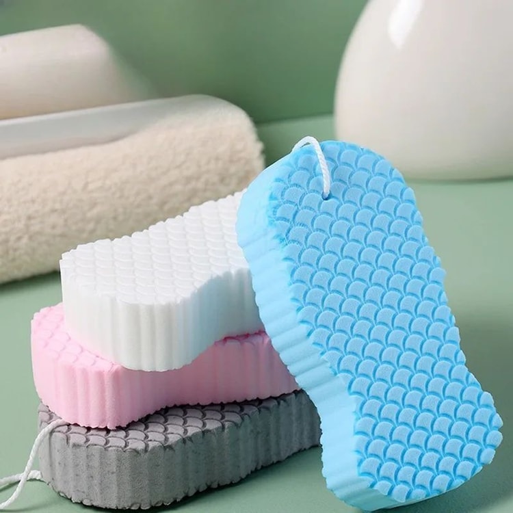 Soft Sponge Body Scrubber Exfoliating Shower Brush | Gentle Skin Cleansing Bath Sponge for Smooth Body Care