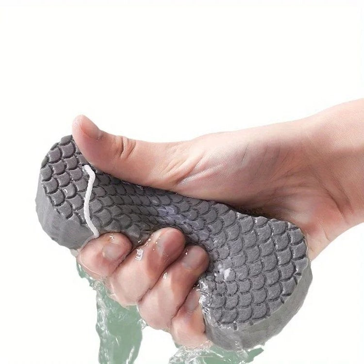 Soft Sponge Body Scrubber Exfoliating Shower Brush | Gentle Skin Cleansing Bath Sponge for Smooth Body Care