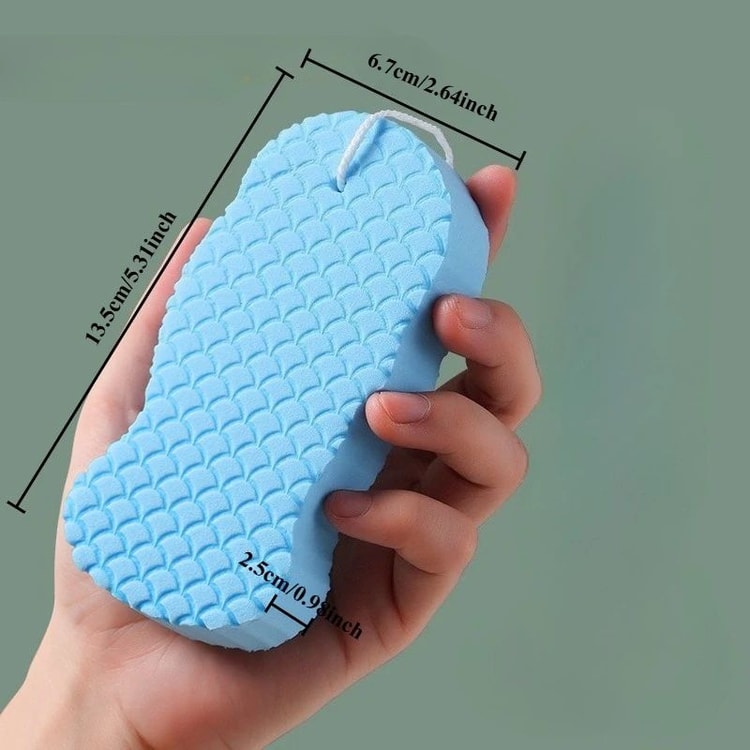 Soft Sponge Body Scrubber Exfoliating Shower Brush | Gentle Skin Cleansing Bath Sponge for Smooth Body Care