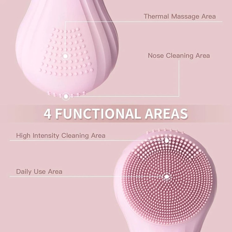 Rechargeable Sonic Facial Cleansing Brush for Deep Skin Care