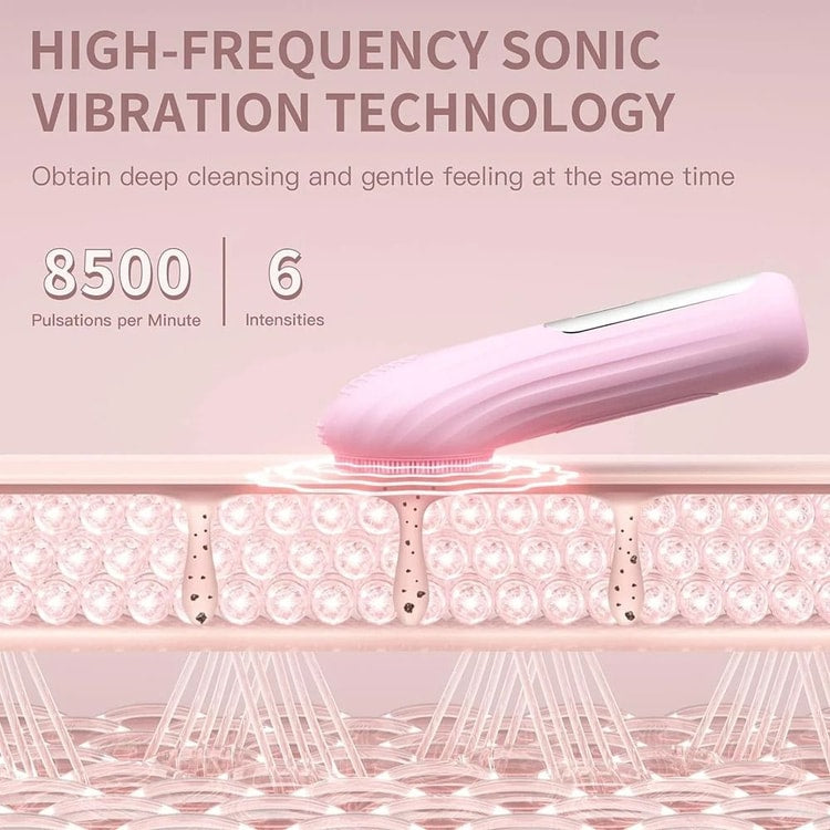 Rechargeable Sonic Facial Cleansing Brush for Deep Skin Care