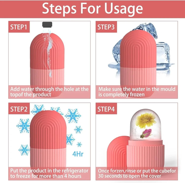 Silicone Ice Ball Face Massager For Cooling Skin Care