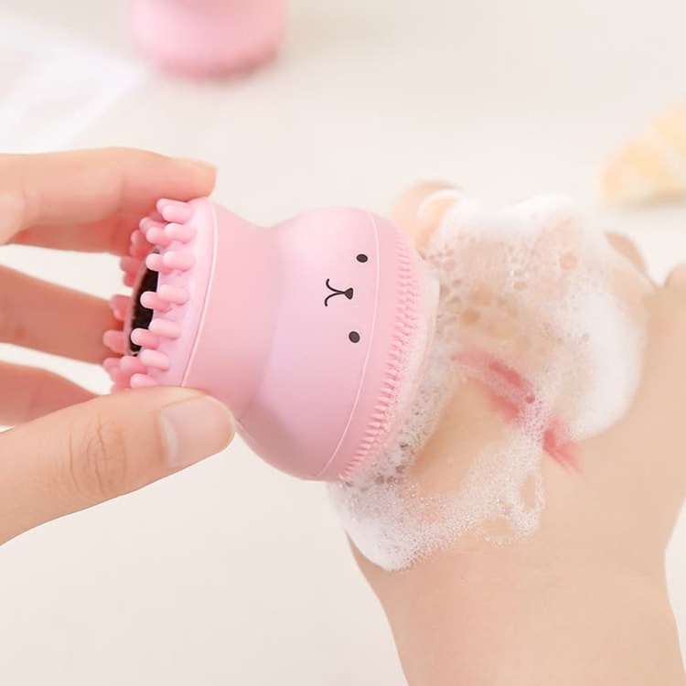 Mini Silicone Facial Cleansing Brush, Deep Skin Care Scrub Tool, Soft Exfoliator