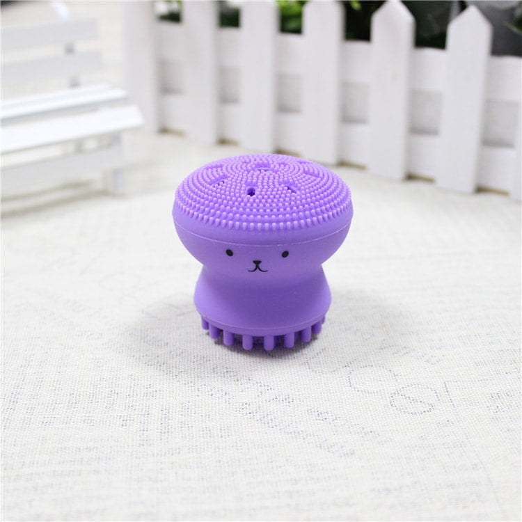 Mini Silicone Facial Cleansing Brush, Deep Skin Care Scrub Tool, Soft Exfoliator