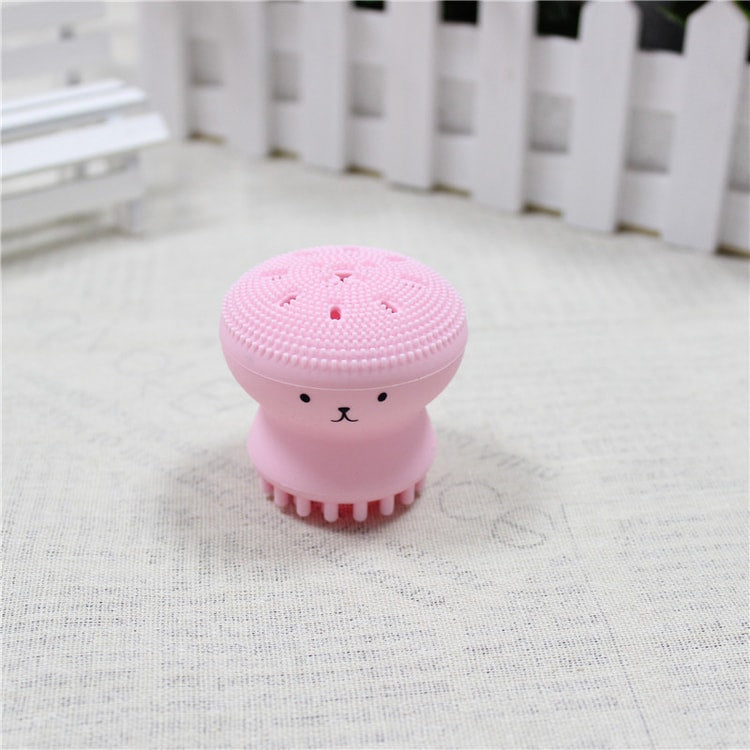 Mini Silicone Facial Cleansing Brush, Deep Skin Care Scrub Tool, Soft Exfoliator