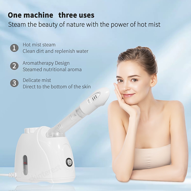 Beauty Pore Cleaner Fog Steamer, Skin Care Moisturizing Aroma Herbal Steaming SPA Machine