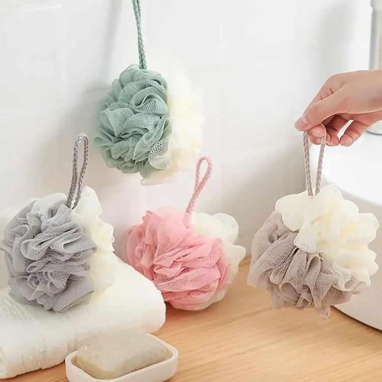 Soft Shower Mesh Sponge – Exfoliating Back Brush for Smooth, Radiant Skin